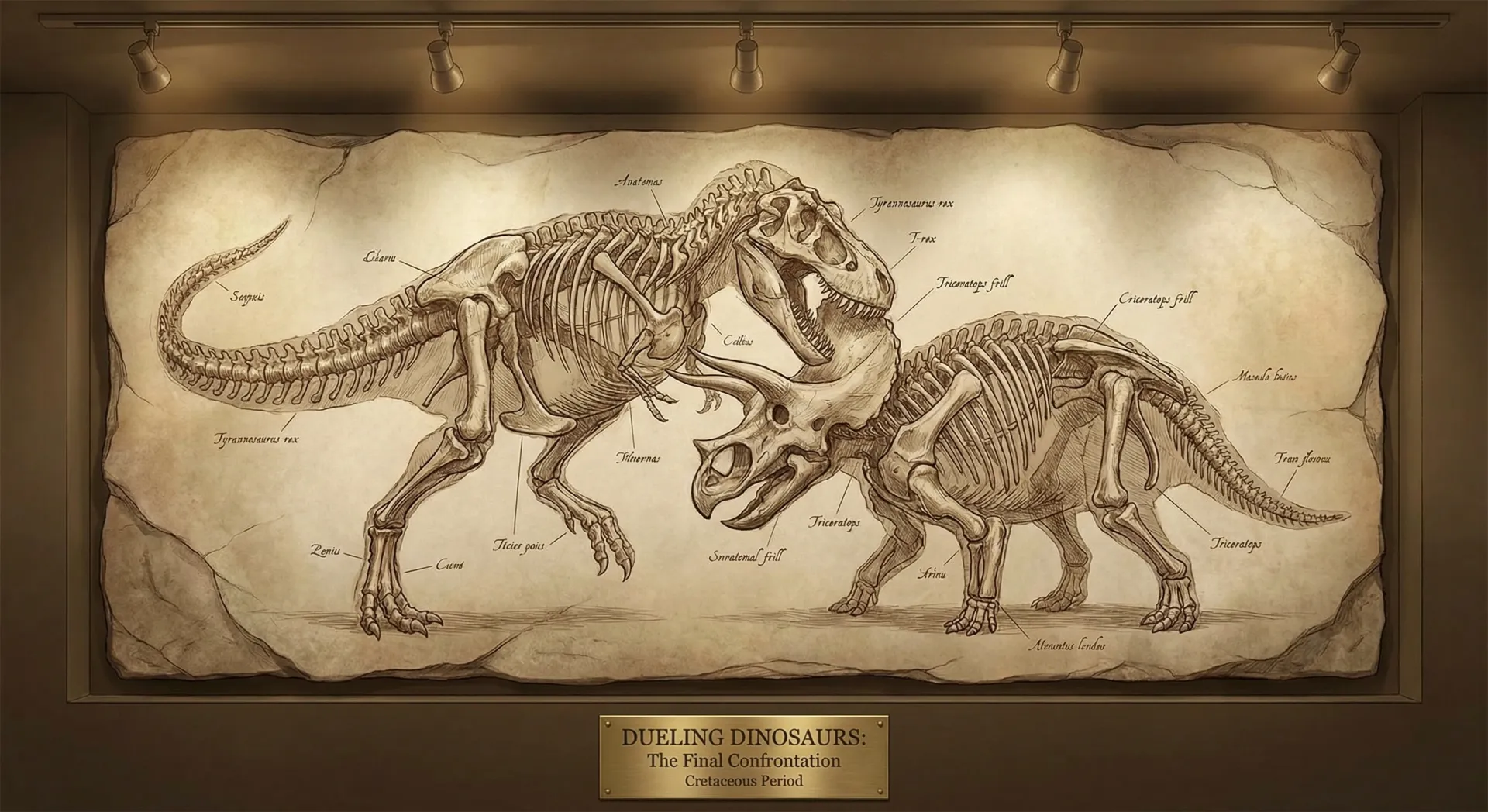 The "Dueling Dinosaurs" Fossil